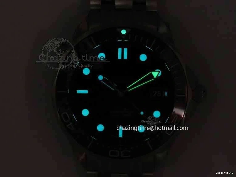 0114 Seamaster 300M SS MK 1:1 Best Edition Black Dial Ceramic Bezel On SS Bracelet A TopPick 8177